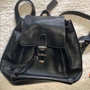 Black Vintage Coach Backpack